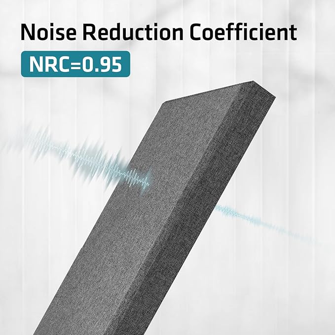 2 Pack 2" Thick Acoustic Panels, 47.24" X 11.81" Fiberglass Wall Panel - Image 6