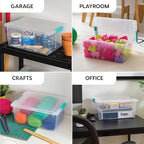 IRIS USA 12 Qt. Plastic Storage Bins Containers - Image 3
