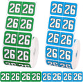 1000pcs 2026 Year Stickers, 3/4x1-1/2 Inch 26 Year Colored Self-Adhesive by Unknown