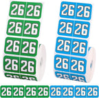 1000pcs 2026 Year Stickers, 3/4x1-1/2 Inch 26 Year Colored Self-Adhesive by Unknown