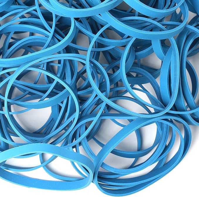 AMUU Rubber Bands Size # 64 Blue 0.5bl Rubber Band 110pcs #64 rubber band - Image 2