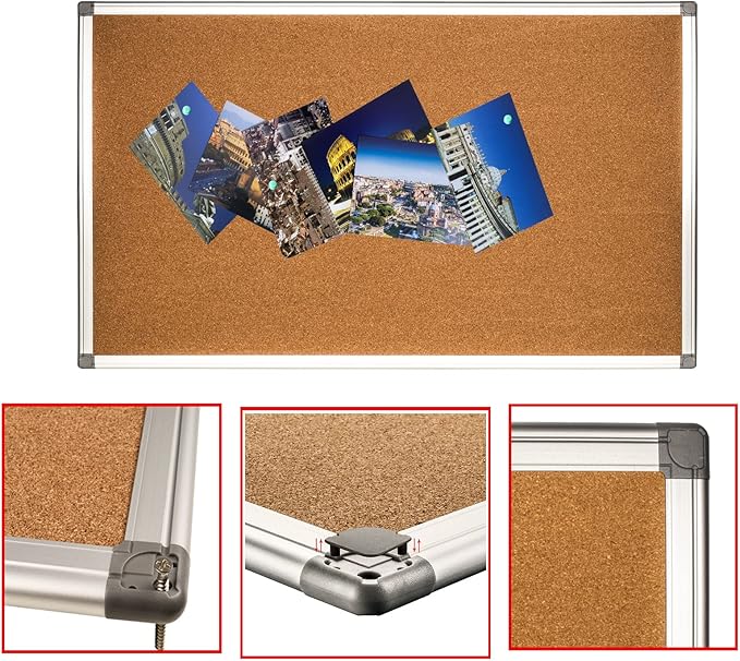 Cork Bulletin Board, Bulletin-Boards, Notes Board, Memo Board, 18 x 24inch - Image 6