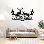 Dyoart Personalized Deer Metal Cabin Sign | Custom Metal Signs Outdoor | Deer - Image 3