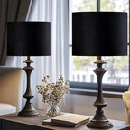 GO&SO Black Velvet Lamp Shades - Image 8
