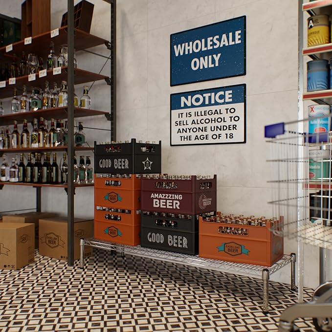 Regal Altair 18" Deep x 54" Wide x 8" Height Wire Shelving Kit | 1-Tier | NSF - Image 2