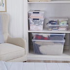 Rubbermaid Cleverstore Clear Dorm Variety 16-Pack, Made in USA, Stackable Large - Image 7