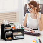 hblife desk organizer with pen pencil holder for on a desk or shelf