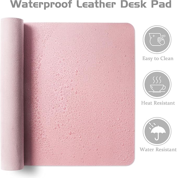 Aothia Leather Desk Pad Protector, Office Desk Mat, Large Mouse Pad, Laptop - Image 5