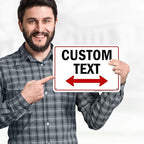 Custom Arrow, Custom Directional Sign, Two Way Arrow, 7x10 Inches, Rust Free - Image 2