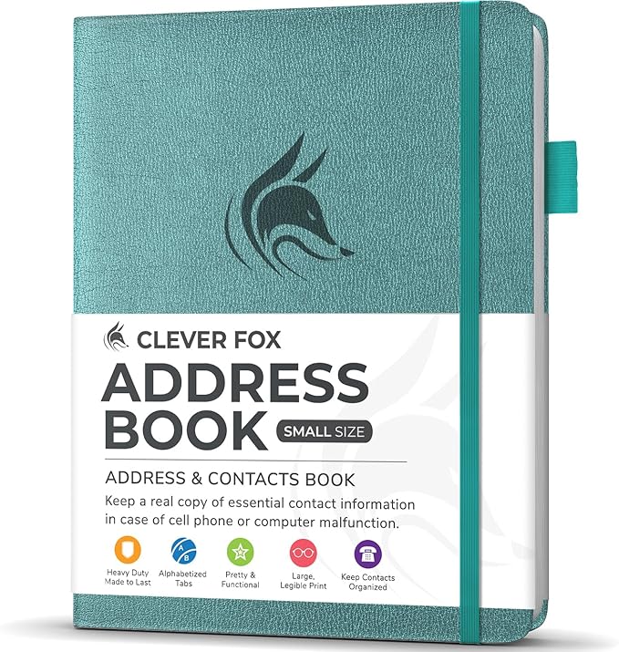 Clever Fox Address Book with alphabetic tabs by CleverFox