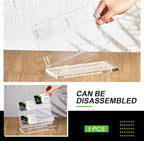 Dunzoom Business Card Holder for Desk 4 Slots Clear Gift Card Display Acrylic - Image 3