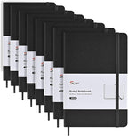 SUIN Lined Journal Notebooks for Work, School & Journaling – Black Hardcover by SuinOffice