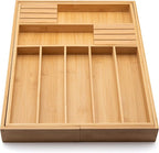 Bamboo Drawer Organizer with Knife Blocks - Image 5
