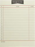 Graphique Library Card To-Do List Notepad | 150 Tear-Away Sheets | Task Planner by GraphiquedeFrance