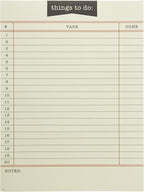 Graphique Library Card To-Do List Notepad | 150 Tear-Away Sheets | Task Planner by GraphiquedeFrance