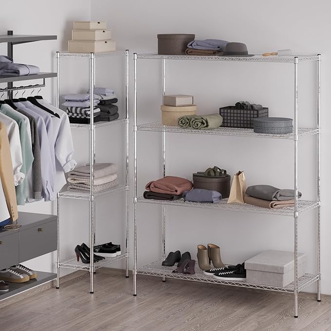 Regal Altair 21" Deep x 54" Wide x 74" Height Wire Shelving Kit | 4-Tier | NSF - Image 5