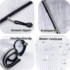 Oaimyy-Plastic Mesh Zipper Pouch Document Folders Bag Zipper Zip File Folders - Image 4