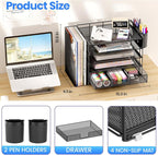 OPNICE Desk Organizer, 5-Tier Paper File Organizer - Image 2