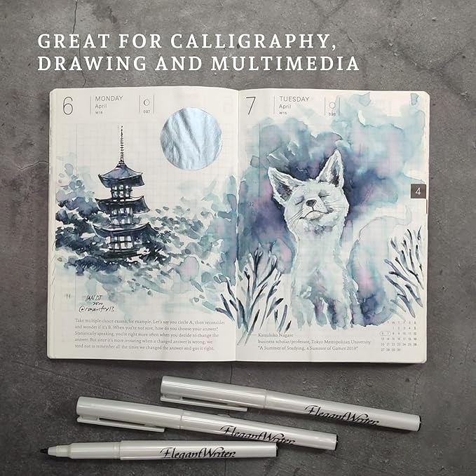 Speedball Elegant Writer Acid-Free Non-Toxic Water Based Calligraphy Marker - Image 5