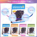 POKONBOY 24 Pack Rainbow Scratch Paper Arts Notebooks, Scratch Note Pads - Image 4