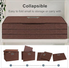 Graciadeco Large 17" 36 Quart Collapsible Stackable Storage Bins - Image 4