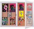 48x36 Inch Lockable Enclosed Bulletin Board, Weather-Resistant Outdoor by Unknown
