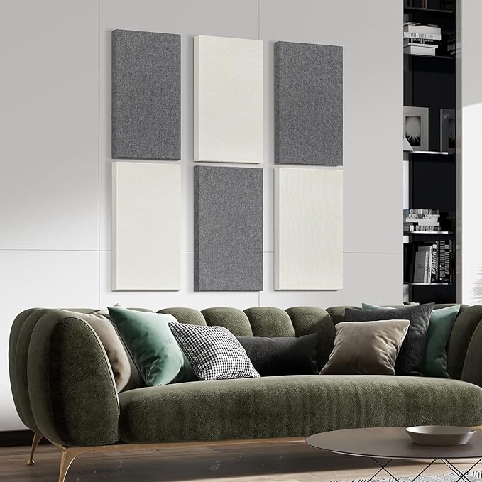 23.62" X 11.81" X 2" Fiberglass Wall Panel, 4 Pack Acoustic Panels, Acoustic - Image 2