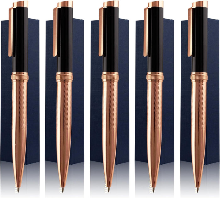 Ancolo Personalized Ballpoint Pens - Luxury Pens with 10 Black Ink Refill
