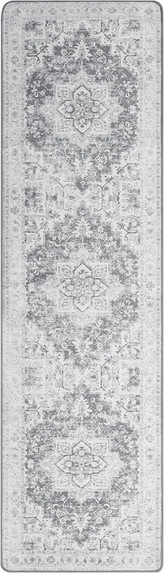 GENIMO 2x10 Runner Rugs for Hallway, Machine Washable Non Slip Vintage Rugs - Image 7