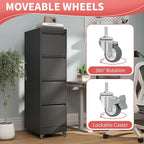 IKIMI 4 Drawer Locking File Cabinet - Image 5