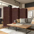 DURASPACE 6 Panel Room Divider, 6ft Tall Folding Privacy Screen, 19.5" Wide - Image 2