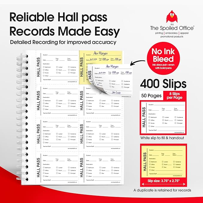 The Spoiled Office Hall Pass Slip Book - Image 2