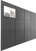 Office Cork Board Alternative | Gray Felt Tiles | Felt Bulletin Board by DesignerManufacturerofInnovativeBulletinBoardSolutionsforHomeOffice