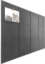 Office Cork Board Alternative | Gray Felt Tiles | Felt Bulletin Board by DesignerManufacturerofInnovativeBulletinBoardSolutionsforHomeOffice