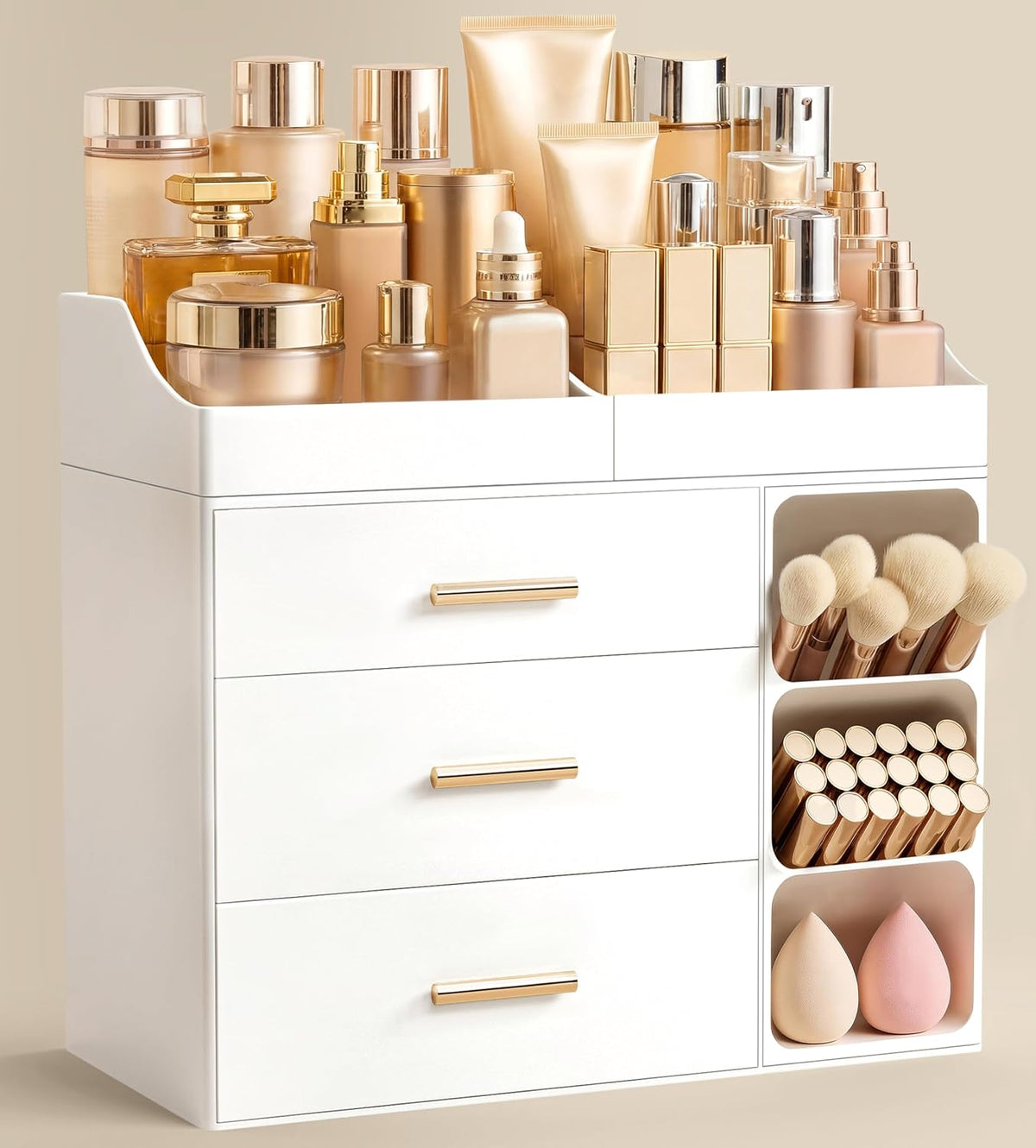 hblife makeup organizer countertop with brush holder,large bathroom, main product view