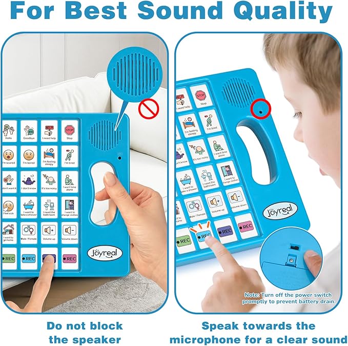 Joyreal AAC Device for Autism, Non Verbal Communication Tools for Speech - Image 8