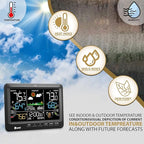 Weather Station Indoor Outdoor Thermometer Wireless, Home Atomic Clock - Image 2