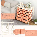 Giantex 12 Drawers Rolling Storage Cart, Classroom Organizers - Image 5