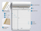 Better Office Products Activity Log Notepad, 8.5" x 11", Planning Note Pad - Image 2