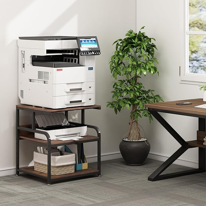 Fannova 23.6" Deep Extra Large Printer Stand, 3 Tier Printer Table - Image 7