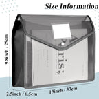 10 Pieces Plastic File Folders Envelope Expanding File Wallet Organizer - Image 2