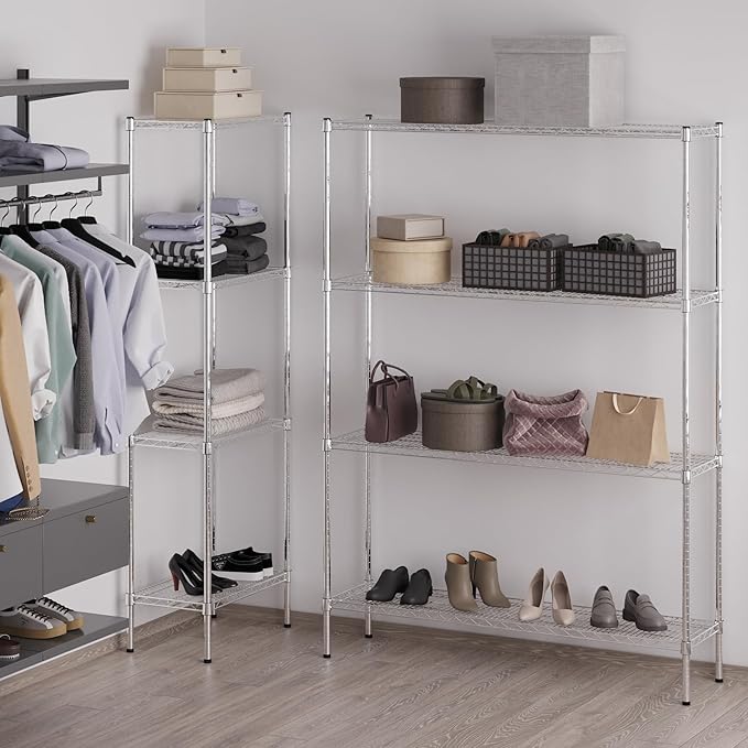 Regal Altair 14" Deep x 54" Wide x 74" Height Wire Shelving Kit | 4-Tier | NSF - Image 2