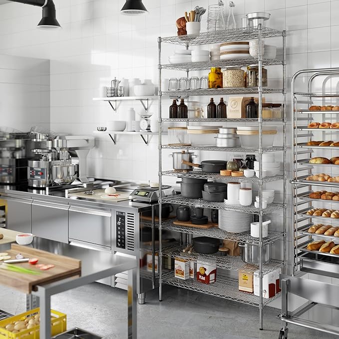 Regal Altair 18" Deep x 42" Wide x 96" Height Wire Shelving Kit | 10-Tier | NSF - Image 7