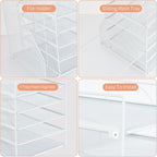 LEKETREE Desk Organizers and Accessories, 5-Tier Paper Letter Tray Organizer - Image 5