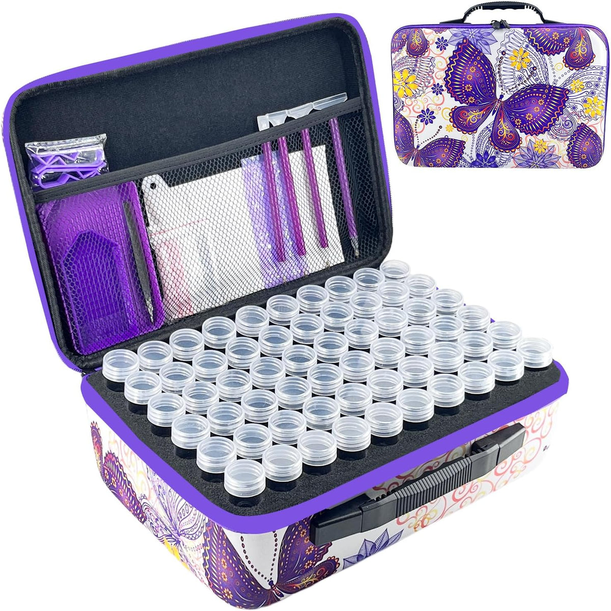 lirunqiu 120 slot diamond painting storage box, main product view