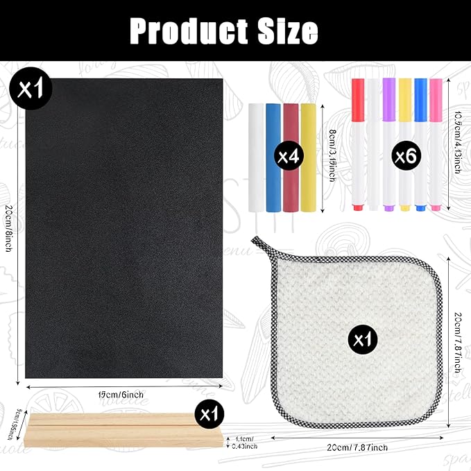 BOUBONI 1 Pack Small Chalkboard Signs - Image 2