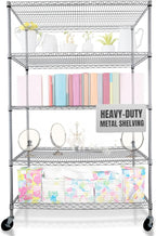 CRESCENT 48" W Storage Shelves 4000LBS Metal Shelving 5 Tier Wire Shelving Unit - Image 11