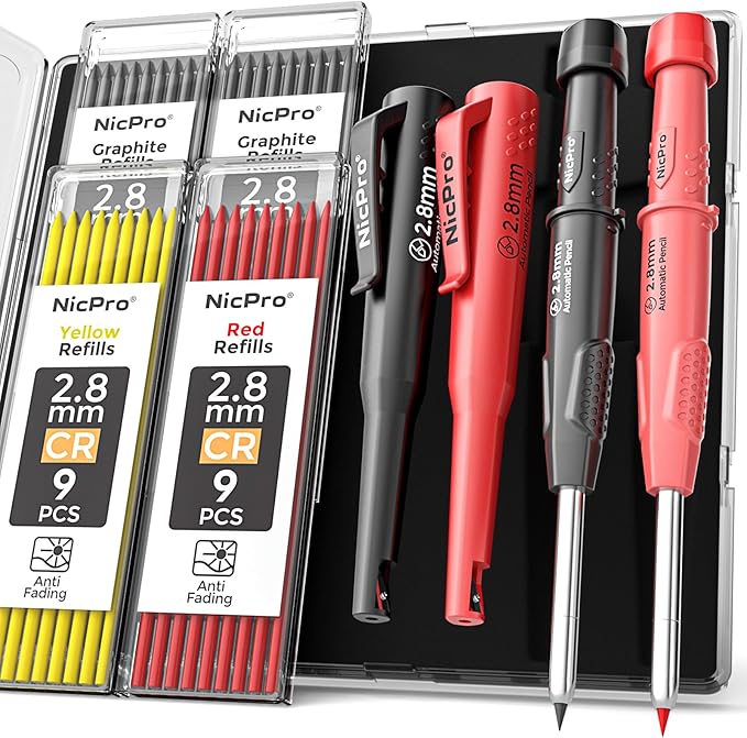 Nicpro 2 Pack Carpenter Pencils by Nicpro