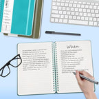 Turquoise Lined Spiral Journal Notebook - Image 3