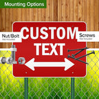 Custom Arrow, Custom Directional Sign, Two way Arrow, 36x48 Inches, Reflective - Image 5